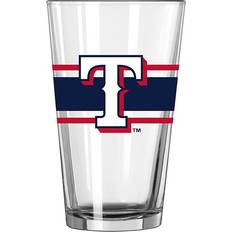 Logo Brands Texas Rangers 16 oz Stripe Pint Beer Glass 16fl oz