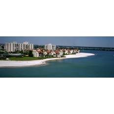 Posters Aerial View of Hotels On The Beach Gulf of Mexico Print Poster