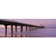 Interior Details Low Angle View of A Pier Manhattan Beach Print 18 x 6 Poster