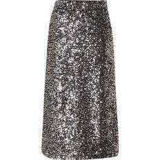 Hopea Hameet Pieces Sequin HW Midi Skirt - Hopea