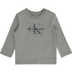 Calvin Klein Newborn Long Sleeve T-shirt - Grøn/Gran/Sort