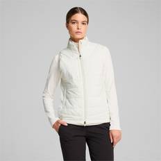 Puma Women's Kyley Quilted Golf Vest - Warm White