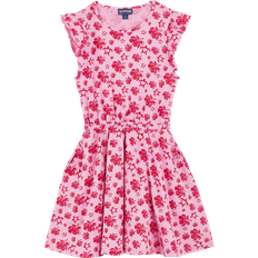 Vilebrequin Girls Cotton Dress Turtles Heart - Pink