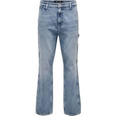 Only & Sons Dam Jeans Only & Sons Medelhög Midja Rak Passform Jeans