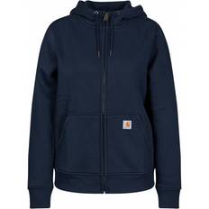 Carhartt Femme Hauts Carhartt Clarksburg Zip Sweatshirt Hoodie - Farve Blå