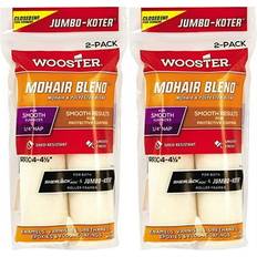 Brush Tools Wooster 4.5 Jumbo-Koter Mohair Blend Cover 2 Sets Of 2-Pack Roller