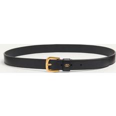 Valentino Garavani Vlogo Signature Belt - Shiny Calfskin/Black