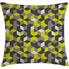 Ambesonne Reversible Cushion Cover Black, Yellow, Gray (40.6x40.6cm)
