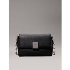 Calvin Klein Tasker Calvin Klein CK Plaque SM Crossbody W/Chain - Black