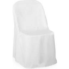 Loose Chair Covers 100 Pcs Polyester Wedding Party Folding Covers Loose Chair Cover White