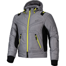 Yellow Motorcycle Jackets Alpinestars Mohobbs Waterproof Motorcycle Jacket - Grey/Lime Man