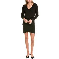 Fleece Dresses Monrow Monrow Supersoft Fleece Cross Over V Mini Dress