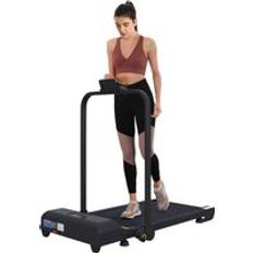 Walking treadmill Homcom 2.5HP Folding Treadmill Walking Pad with Remote Control, 1-10KM/H Black One Size