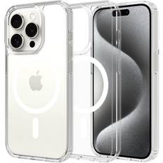Magsafe iphone 15 skal Mobique iPhone 15 Pro MagSafe Hybrid Skal