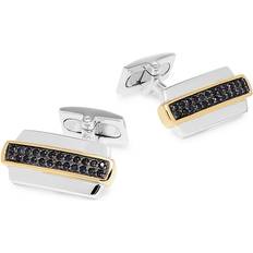 Effy Cufflinks Effy Men's Sterling Silver & Black Sapphire Cufflinks (one-size)