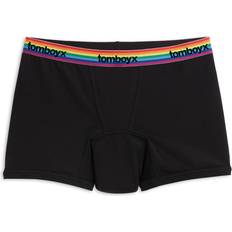 TomboyX First Line Period Trunks - Black Rainbow Logo