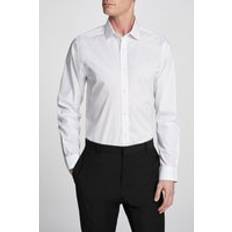 Limehaus Tailored Fit Poplin Shirt - White