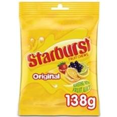 Lemon/Lime Sweets Starburst Chewy Sweets Fruit Flavour Pouch Bag 138g