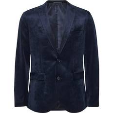 Sammet Kavajer Matinique Mageorge Velvet Blazer - Dark Midnight