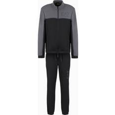 EA7 Athletic Colour Block Tracksuit - Black