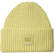 UGG Chunky Rib Beanie Hat - Pastel Yellow