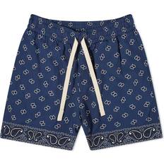 Palm Angels Shorts Palm Angels Paisley Shorts - Navy Blue