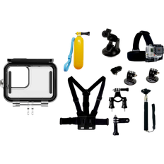 Gopro hero 12 black Evermart GoPro Hero 9 10 11 12 13 Black 45M Vandtæt Hus & 10-i-1 Tilbehørspakke