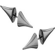 Rhodium Earrings Shaun Leane Rose Thorn Bar Earrings - Silver/Black