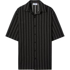 Off-White Hemden Off-White Arrow Stripe Vacation Shirt - Black