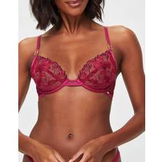 Pink Bras Marilyn Non Pad Plunge Bra - Pink