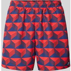 Lacoste Rød Tøj Lacoste Shorts Mit Allover-Muster - Rot