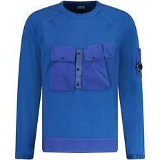 CP COMPANY Jumpers CP COMPANY Mixed Heavy Lens Sweatshirt - Blue