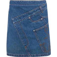 Short Skirts JW Anderson Twisted Denim Mini Skirt - Blue