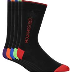 5 pcs Socks Crosshatch Glowbow Socks 5Pk - Black