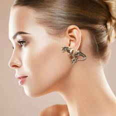 Earrings TIHLMK Deals Clearance Gold Earring for Women Three-Dimensional Animal Dinosaur Pierced Earrings Earrings