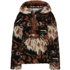 JW Anderson Faux-Fur Hooded Jacket - Brown