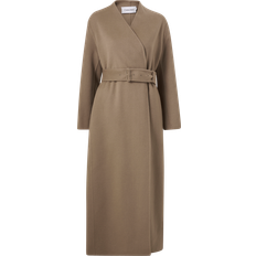 Calvin Klein Kappa Double Faced Wool Maxi Coat - Brun