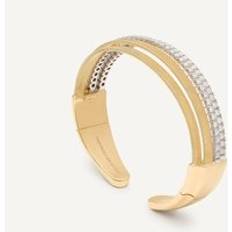 Donna - Oro Bracciali Marco Bicego Masai Diamond Bangle - Yellow Gold Coil