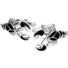 Cufflinks C. W. Sellors Sterling Silver Whitby Jet Cufflinks - Silver