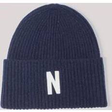 Lana merino Gorros Norse Projects Men's N Logo Beanie - Navy