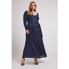 Dresses Plus Size Sequin Maxi Dress - Green