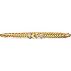 David Yurman Buckle Diamond Bracelet - 18kt Yellow Gold/Diamond