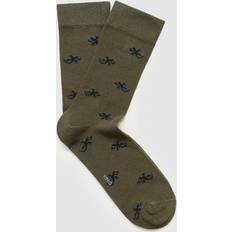 Mango Underwear Mango Animal Print Cotton Socks - Khaki