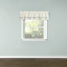 Collections Etc Embroidered Valance 58 x 12 Sea Mist