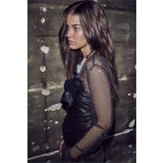 Co'Couture Co'Couture Nätblus Topp - Svart/Silver