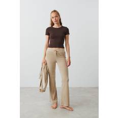 Velour byxa dam Gina Tricot Velour Trousers