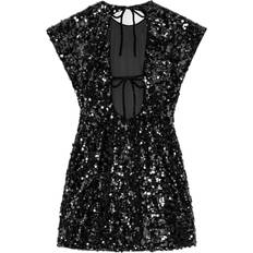 Velvet Clothing Ganni Sequin Mini Dress - Black