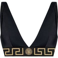 Versace Swimwear Versace Greca Border Bikini Top - Black