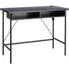 At Home Lance Black Wood Metal Writing Desk