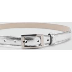 Mango Women Accessories Mango Square Buckle Belt - Silver